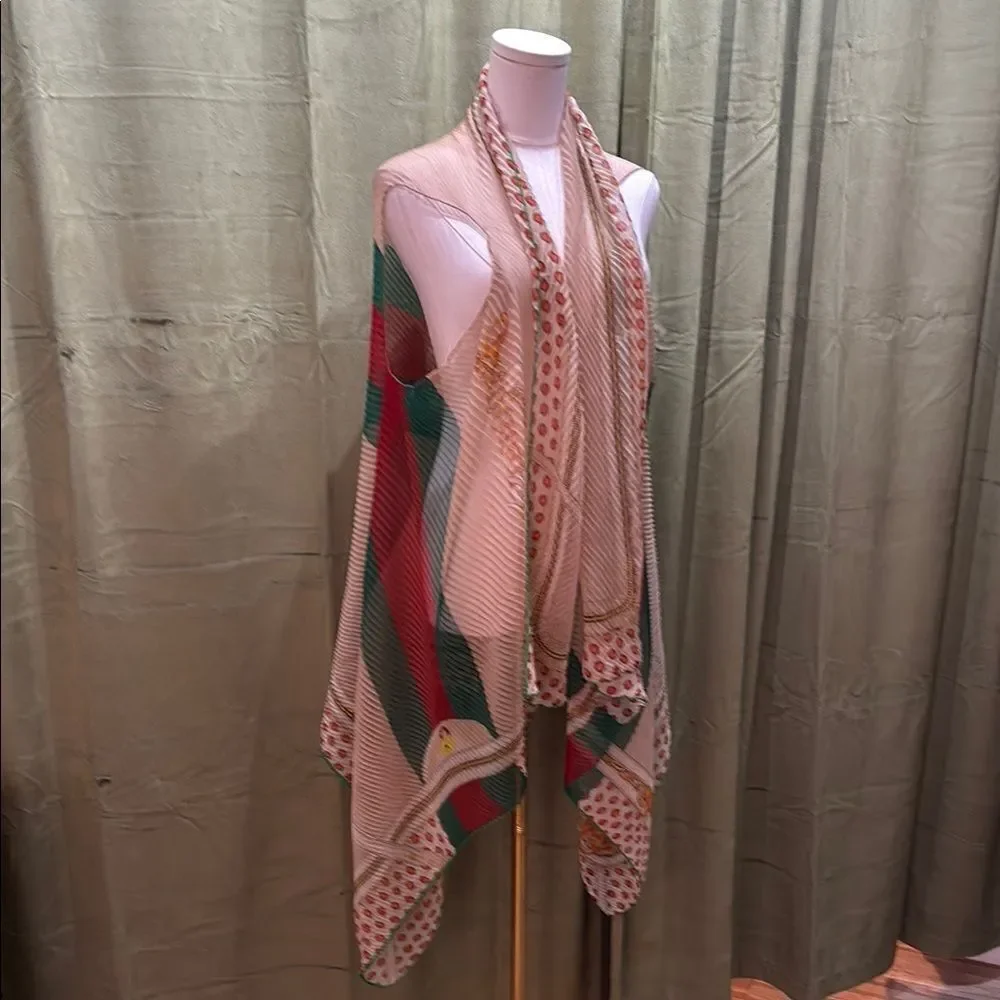 Gucci silk scarf vest